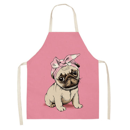 Funny Pug Print Apron - Wnkrs