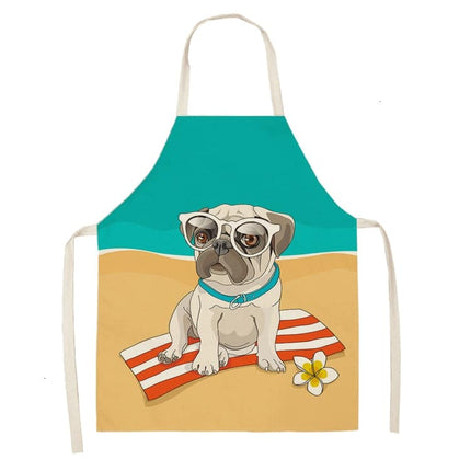 Funny Pug Print Apron - Wnkrs