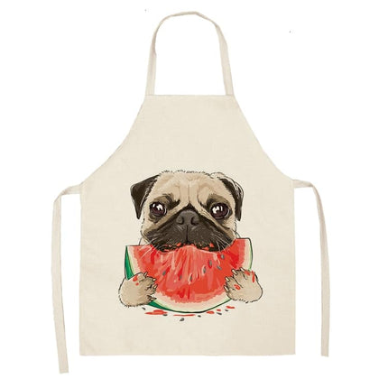 Funny Pug Print Apron - Wnkrs