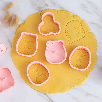 Cartoon Animal Shaped Cookie Cutters 6 pcs Set - Wnkrs