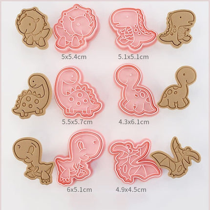 Cartoon Animal Shaped Cookie Cutters 6 pcs Set - Wnkrs