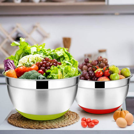 Stainless Steel Mixing Bowls Set 5 Pcs - Wnkrs