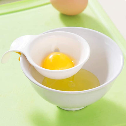 White Mini Egg Yolk Separator With Silicone Holder - Wnkrs