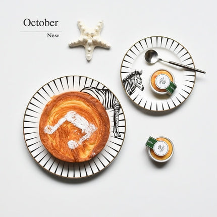 Graphic Animal Print Plates 2 Pcs Set - Wnkrs