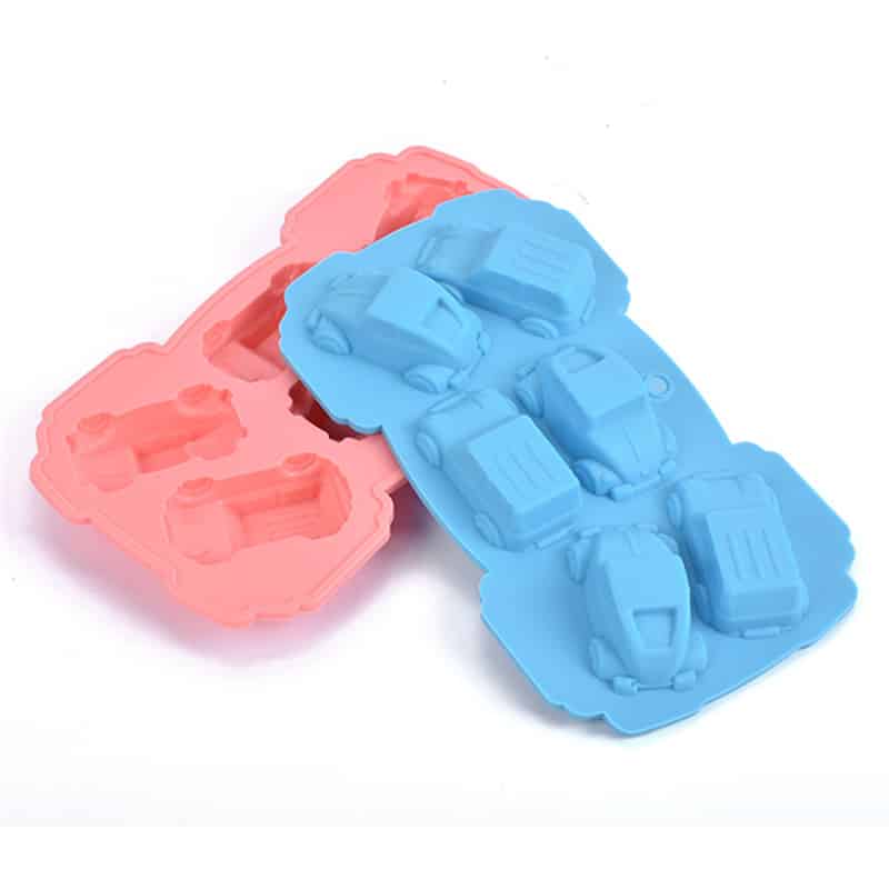 Cute Cars Shaped Silicone Baking Mold