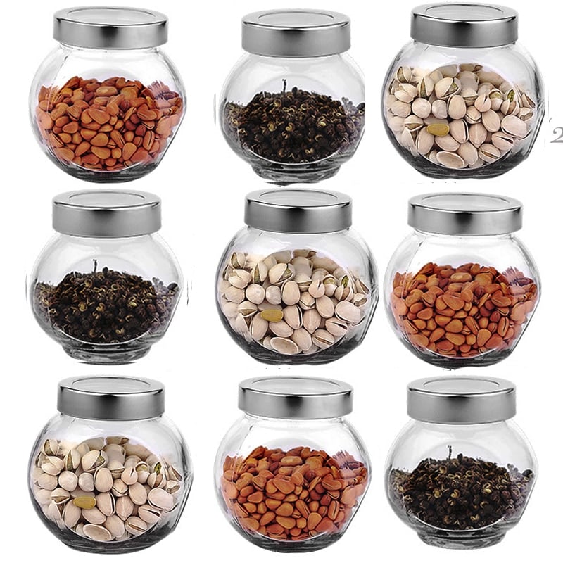 Irregular Shape Glass Spice Jar