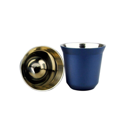 Double Wall Stainless Steel Espresso Cups 2 pcs Set - Wnkrs
