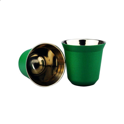 Double Wall Stainless Steel Espresso Cups 2 pcs Set - Wnkrs