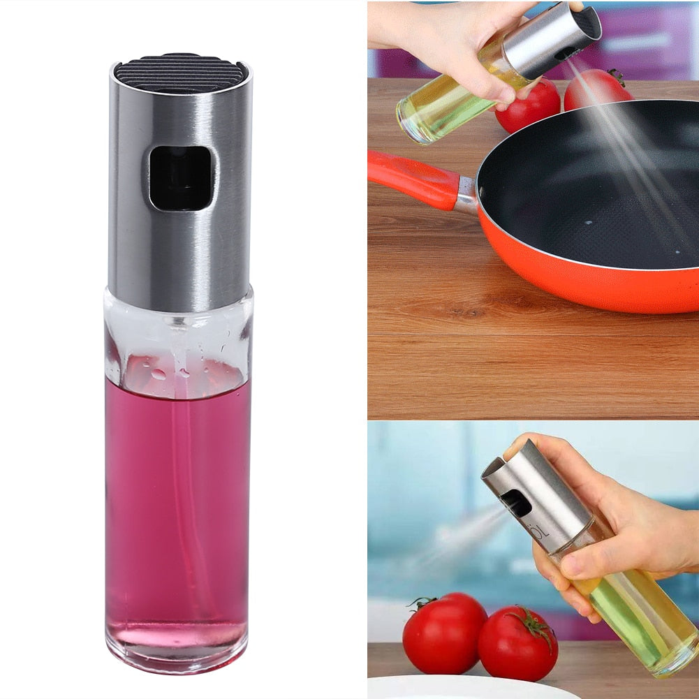 Glass and Stainless Steel Oil Spray