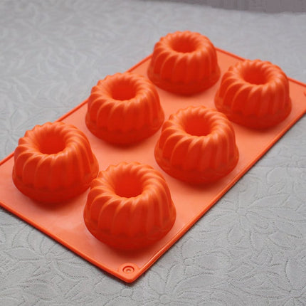 Silicone Muffin Baking Mod with 6 Cavities - wnkrs