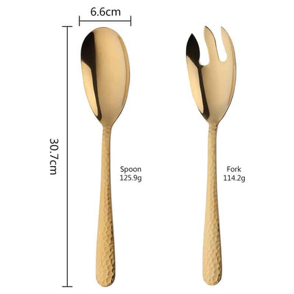 Large Salad Serving Spoon and Fork Set - Wnkrs