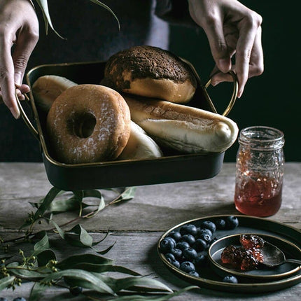 Retro Style Metal Plate with Handles - Wnkrs