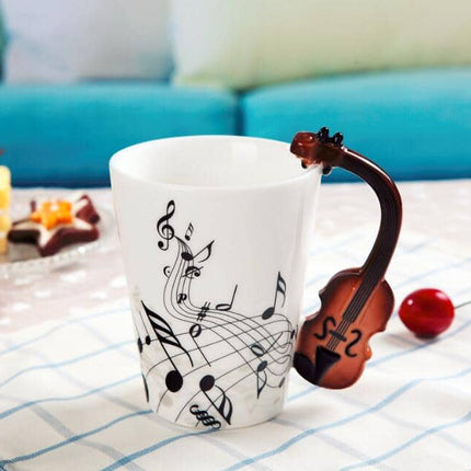 Creative Musical Instrument Themed Eco-Friendly Ceramic Mug - Wnkrs