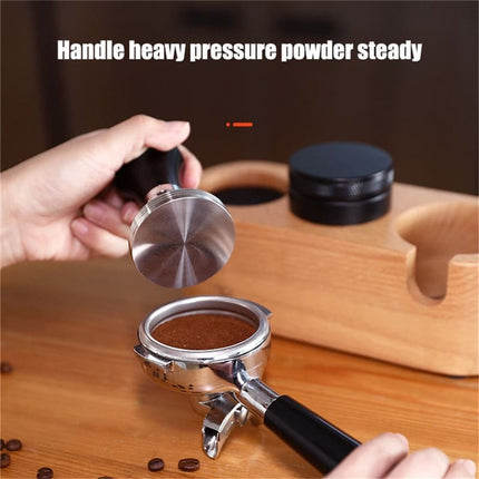 Manual Wooden Coffee Tamper Holder - Wnkrs