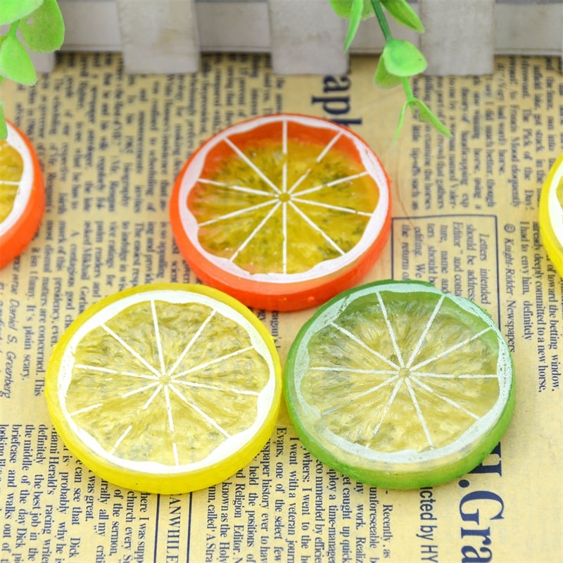 Simulation Lemon Slices For Kitchen Decor