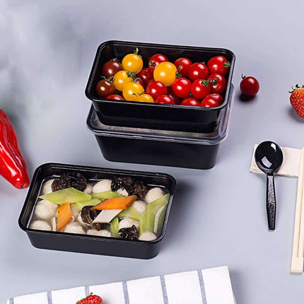 Disposable Plastic Containers with Lid 10 pcs Set - Wnkrs