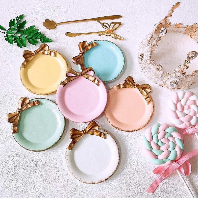 Mini Colorful Round Storage Tray