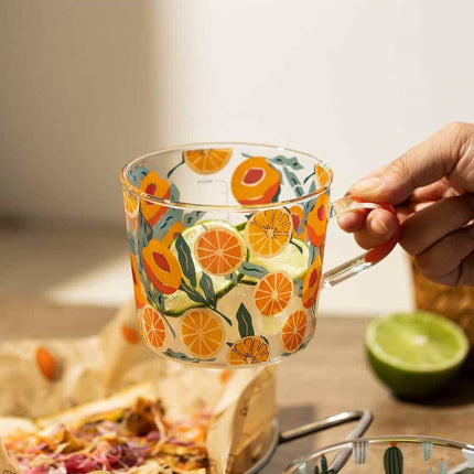 Cactus / Orange Glass Tea Cup - Wnkrs