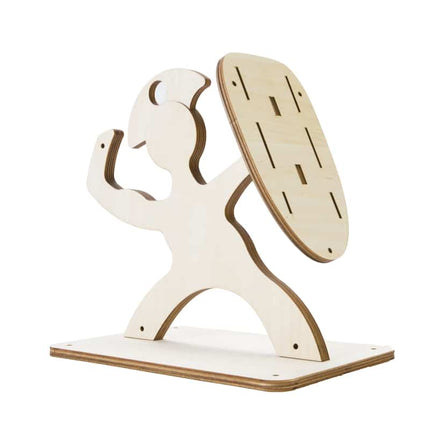 Cute Spartan Shaped Universal Wood Knife Holder - wnkrs