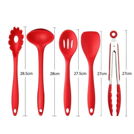 Useful Non-Stick Eco-Friendly Silicone Kitchen Utensils Set - wnkrs