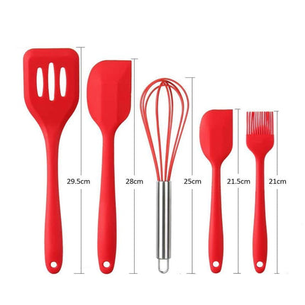 Useful Non-Stick Eco-Friendly Silicone Kitchen Utensils Set - wnkrs