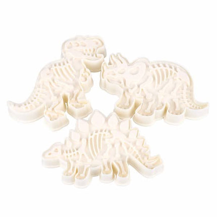 Creative Dinosaur Shaped Eco-Friendly Plastic Cookie Cutters Set - wnkrs