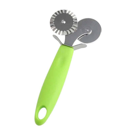 Convenient Eco-Friendly Stainless Steel Double Pizza Cutter - wnkrs