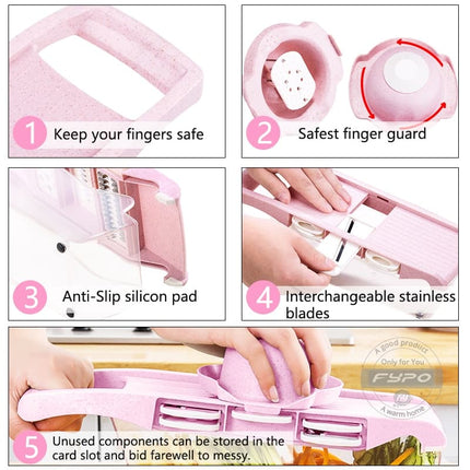 6 in 1 Kitchen Multifunction Vegetable Cutter Set - wnkrs