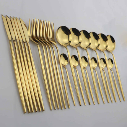 18/10 Stainless Steel Tableware 24 pcs Set - wnkrs