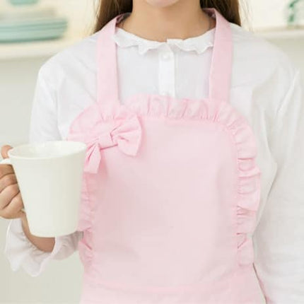 Women's Waterproof Pink Victorian Lace Apron - Wnkrs
