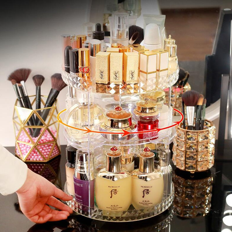 360 Degree Rotating Cosmetic Organizer