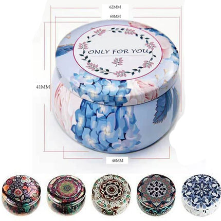 Candle Tin Jars 6 Pcs Set - Wnkrs