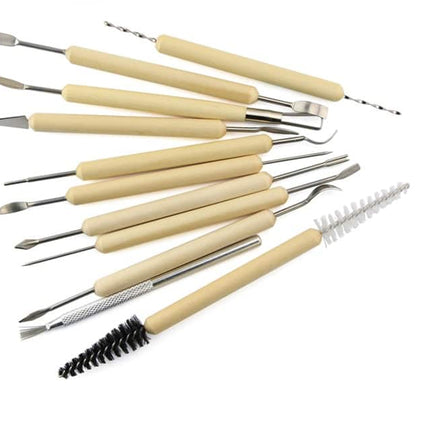 Wooden Handle Clay Sculpting Tools 11 Pcs Kit - wnkrs