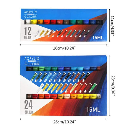 12-24 Colors 15 ml Acrylic Paint - wnkrs