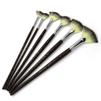 Fan Shaped Paint Brush 6 Pcs Set - wnkrs