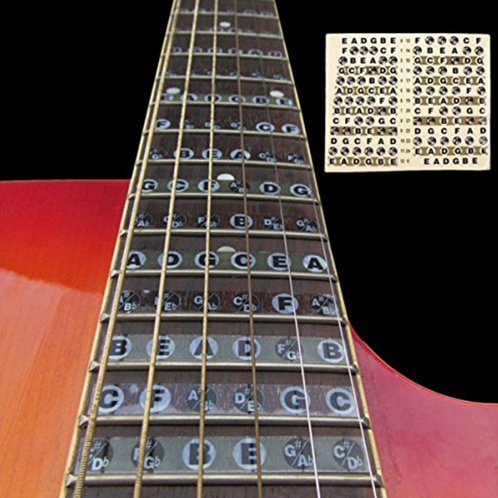 Guitar Fretboard Note Stickers
