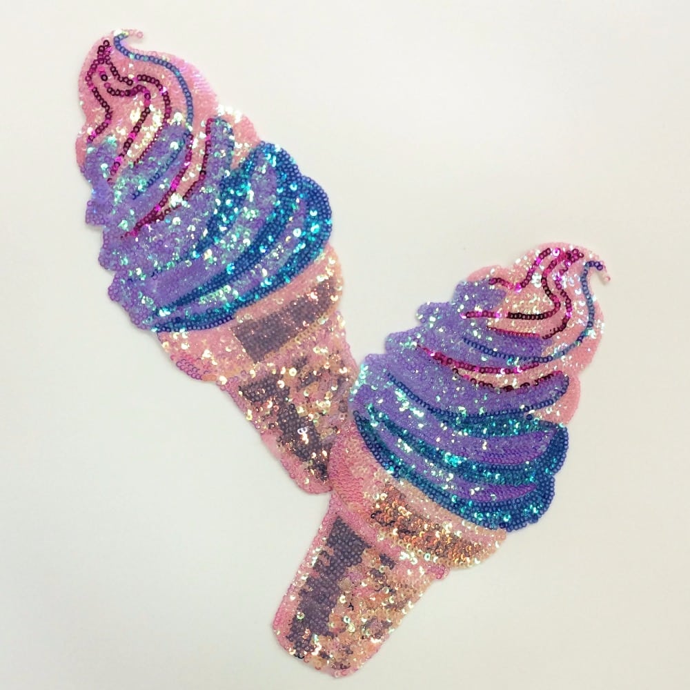 Ice Cream Designed Cloth Patch