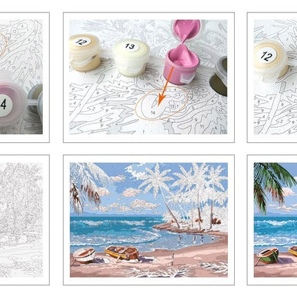 Colorful Dancing Ballerina Painting by Numbers Set - Wnkrs