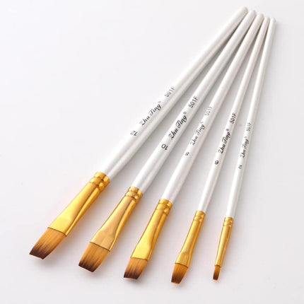 Art Paint Brushes Set, 5 Pcs - Wnkrs