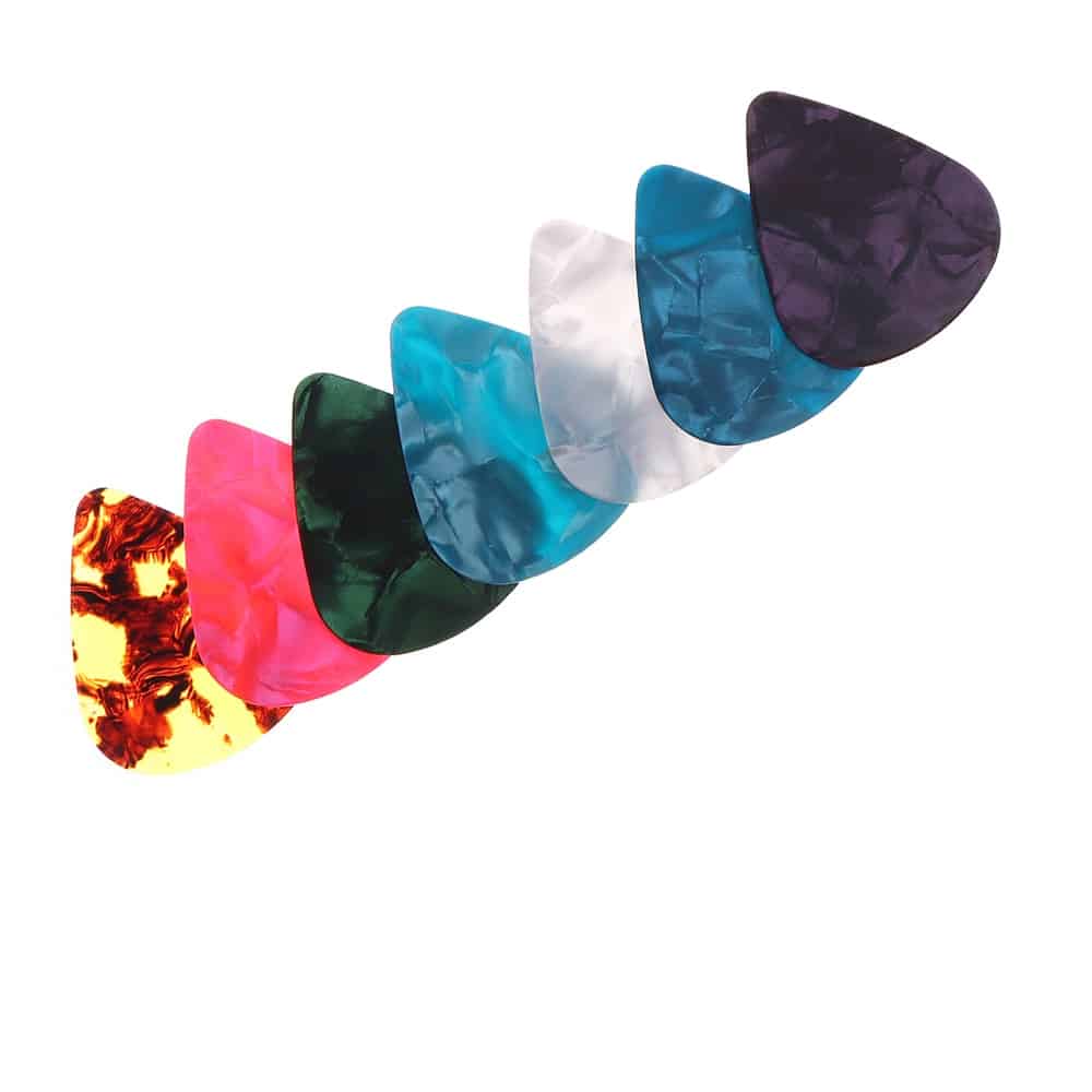 Triangle Colorful Marble Design Guitar Pick