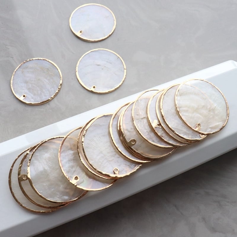 Set of 15 Gold-Tone Shell Jewelry Findings