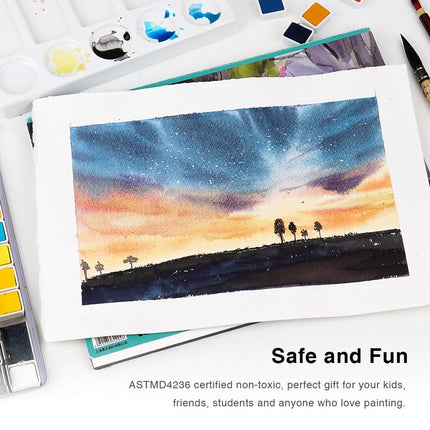 12-48 Colors Watercolor Pigment Paint - wnkrs