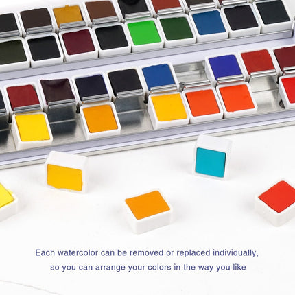 12-48 Colors Watercolor Pigment Paint - wnkrs