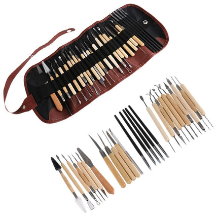 Clay Sculpting Tools 27 pcs Set with Case - Wnkrs