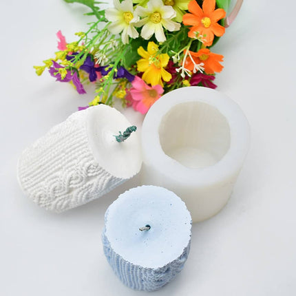 Knitted Design Candle Mold - wnkrs