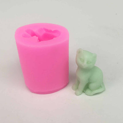 3D Kitten Candle Mold - wnkrs