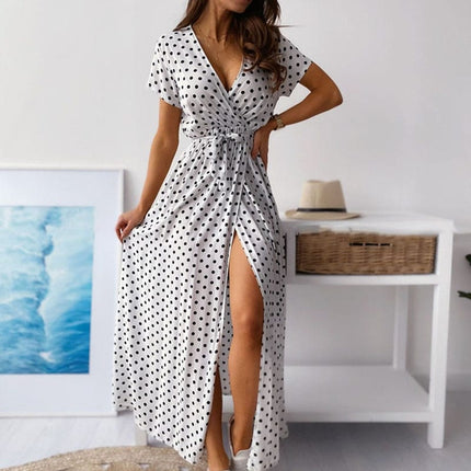 Polka Dot Maxi Dress for Women - Wnkrs