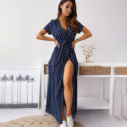 Polka Dot Maxi Dress for Women - Wnkrs