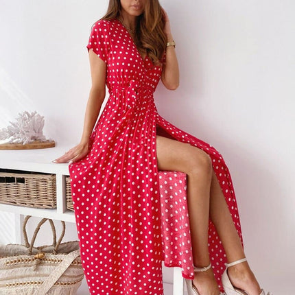 Polka Dot Maxi Dress for Women - Wnkrs