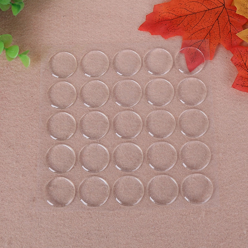 3D Round Clear Crystal DIY Stickers 50 pcs/Set